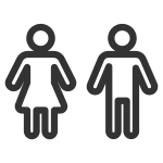 Female And Male SVG Icon